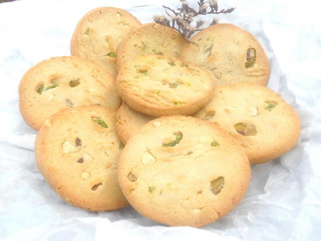COOKIES DE PISTACHOS  Y ALMENDRAS