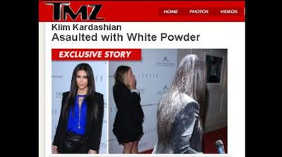 Kim Kardashian fue atacada con harina