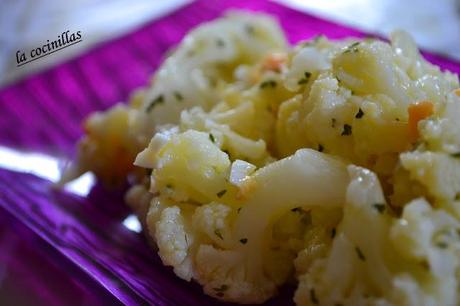 ENSALADA DE COLIFLOR CON HUEVO