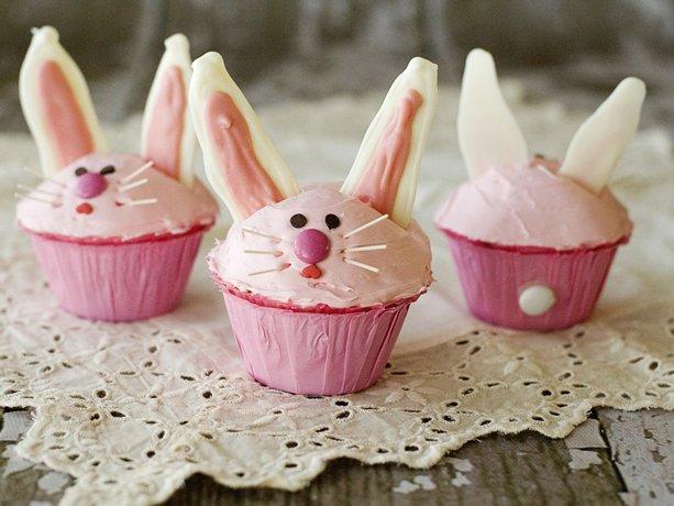 Pink Bunny Cupcakes