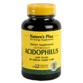 Acidophilus Complemento probiotico 90 capsulas Natures Plus Alimentos prebióticos y probióticos
