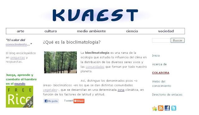 Kuaest: blog enciclopédico