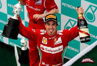 Fórmula 1. GP Malasia. Ferrari gana bajo la lluvia.