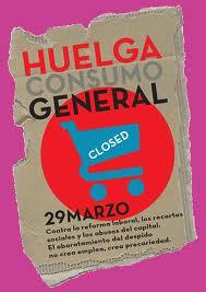 29-M: Huelga General, y además, Huelga de Consumo. ¡Prepárate ya!