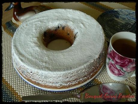 Para la hora del té, torta de arándanos