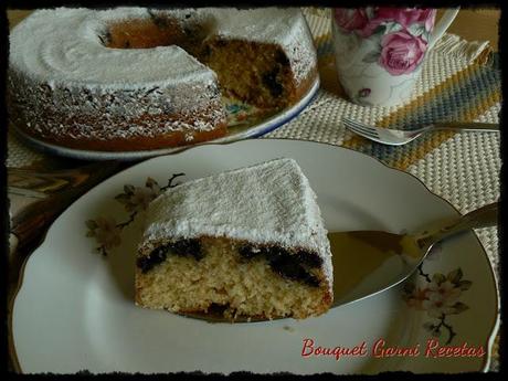 Para la hora del té, torta de arándanos
