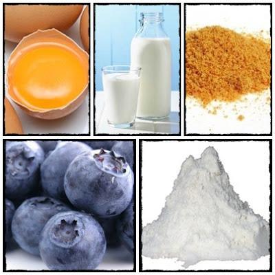 Para la hora del té, torta de arándanos