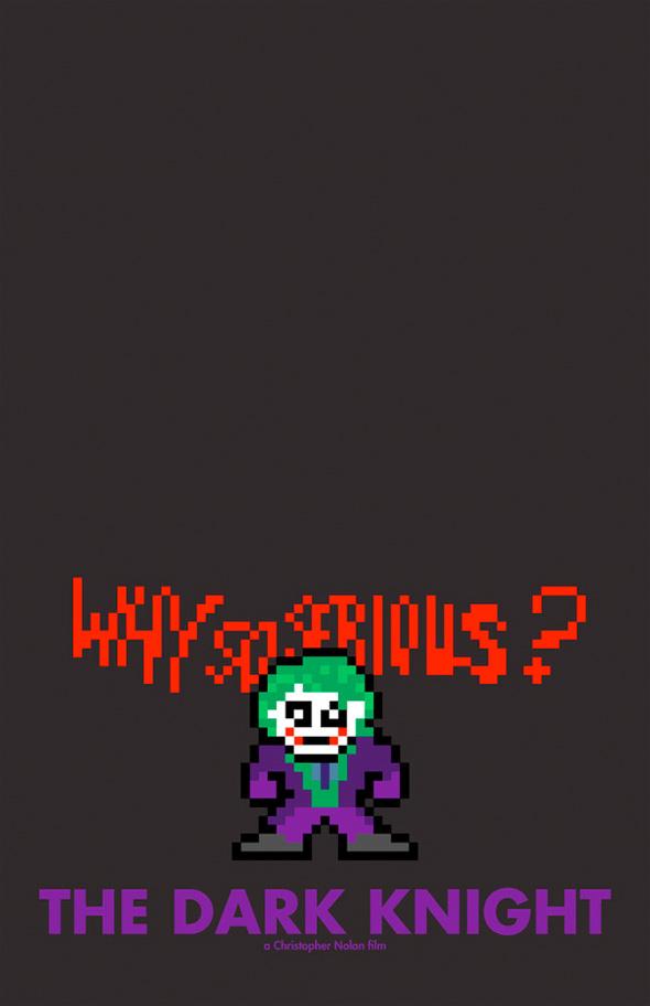 Carteles de películas en 8-bits