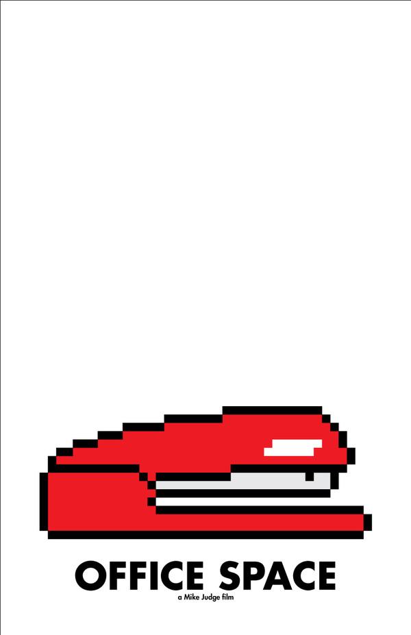 Carteles de películas en 8-bits