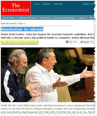 Cuba, ilusiones contadas como pronóstico en The Economist