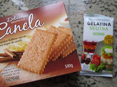 Tarta de natillas y galletas