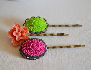 Juego de horquillas colores block