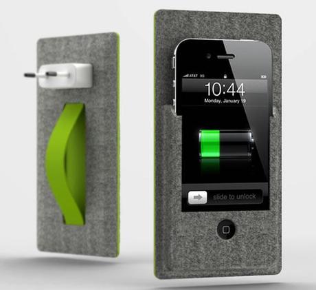 On/off the Wall :: cargador/dock para iPhone