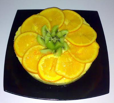 Tarta de naranja y chocolate