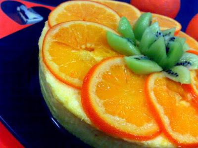 Tarta de naranja y chocolate