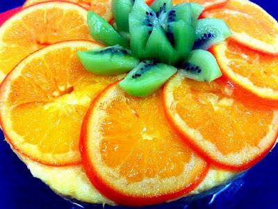 Tarta de naranja y chocolate