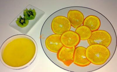 Tarta de naranja y chocolate