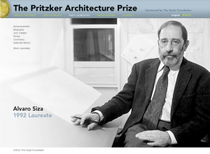 Alvaro Siza, Premio Pritzker 1992