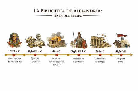 la Biblioteca de Alejandría: Pergaminos, sabios y poder