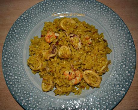 Arroz con chipirones Arroz con chipirones