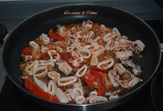 Arroz con chipirones Arroz con chipirones