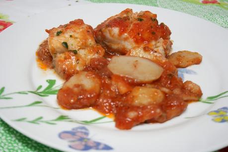 Bacalao con salsa de tomate  El Ágora de Ángeles