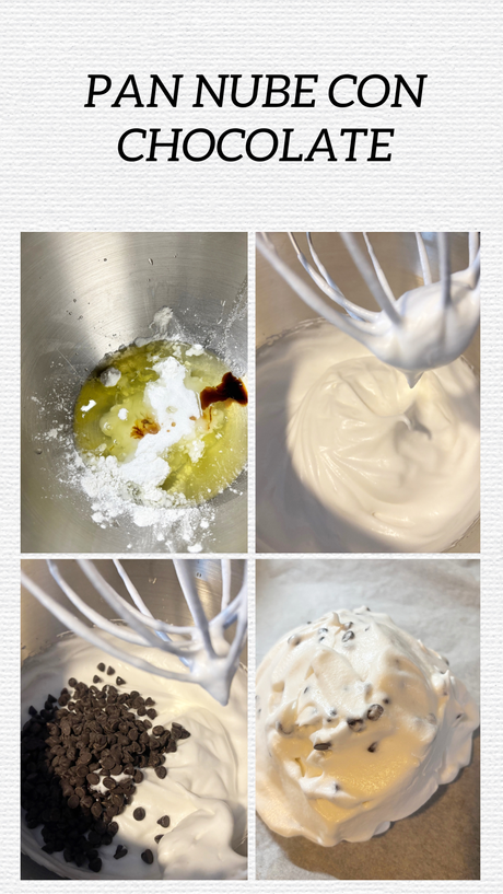 Pan nube con chocolate