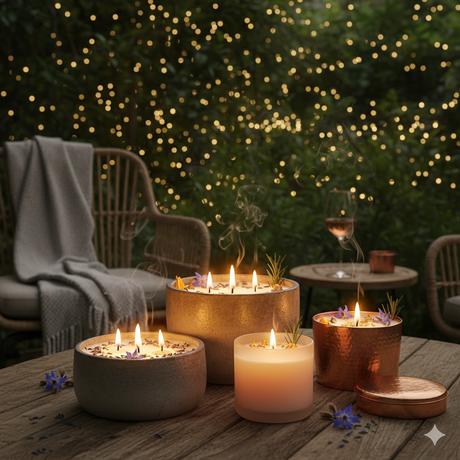 Velas Botánicas: Luz con Alma 4 Velas Botánicas: Luz con Alma 4