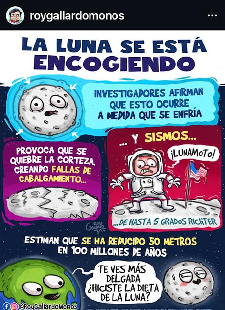 la luna se estĂĄ encogiendo