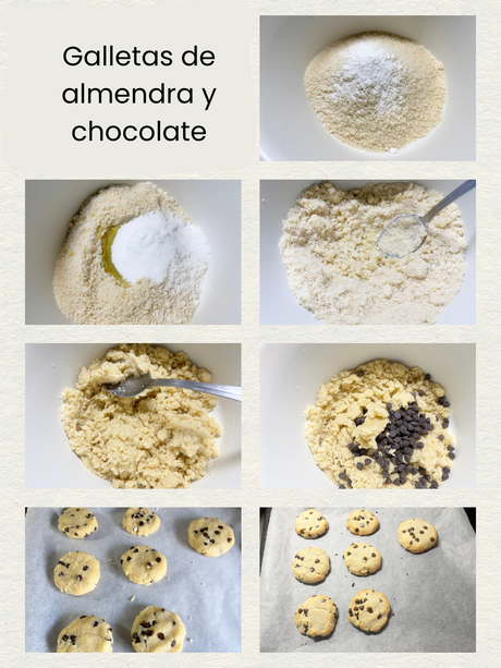 Galletas de almendra con chocolate
